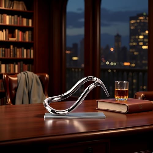 Clockjuan Glänzender schwarzer nützlicher und langlebiger Edelstahl-Zigarrentabak-Halter, Display-Ständer, Pfeifenwerkzeug, tragbarer Tabakpfeifenständer, Tabakpfeifen und Zubehör