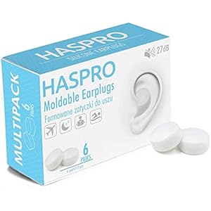 HASPRO [6-Pair Pack] Zachte siliconen oordopjes voor slapen, zwemmen en baden, anti-snurken, ruisonderdrukkende…
