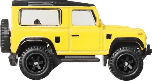 Image of Hot Wheels Premium HW Off Road 1:64 Land Rover Defender 90 Car Calture for 3 Years & Above 3 /5 (Yellow)