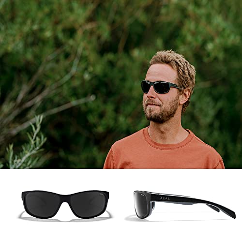 Zeal Optics Sable | Plant-Based Polarized Sunglasses For Men & Women - Matte Black/Polarized Dark Grey Lens #TOP1