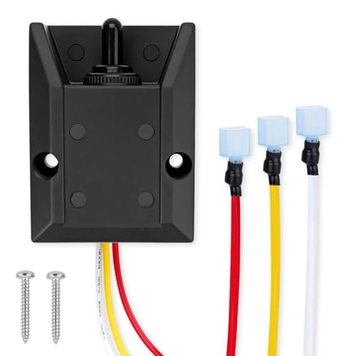 Sejaede 264346 3-Wire Liftgate Toggle Control Switch SPDT ON/Off/ON Waterproof Switch Compatible with Maxon GPT-25 GPT-3 GPT-4 GPT-5 TE-25 TE-25L TE-20 72-150 for Box Truck Trailer Liftgate