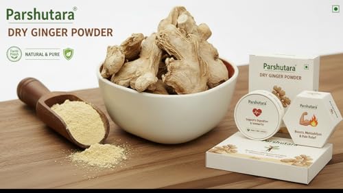 Image of Parshutara Farm Sonth Powder (Dry Ginger) 50g | Dry Ginger Powder | Premium Garam Masala Spice for Cooking