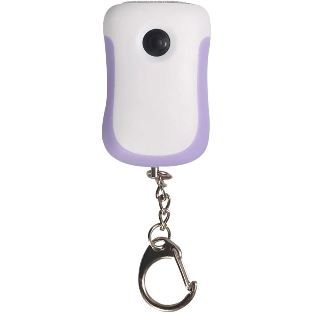 Mini Torcia Elettrica Portatile Manuale, Portachiavi per La Casa con Luce LED, Torcia Elettrica Dinamo di Emergenza per Esterni, Torcia Elettrica A Manovella per Studenti(Purple Color,5pcs)