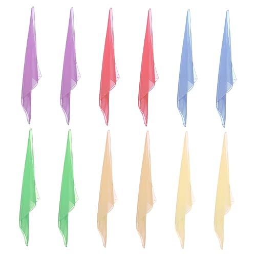 PACKOVE 12pcs Boys and Girls Scarves Sturdy Knitted Scarves for Dance Performance Warm Fleece Scarves Colors