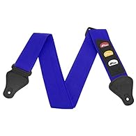 Suitable for all standard guitars including, acoustic(shoelace included), classical (where end pin included), electric and bass guitars Equipped with 3 pick holders to store your picks for quick and easy use Strong nylon strap means it will last regu...