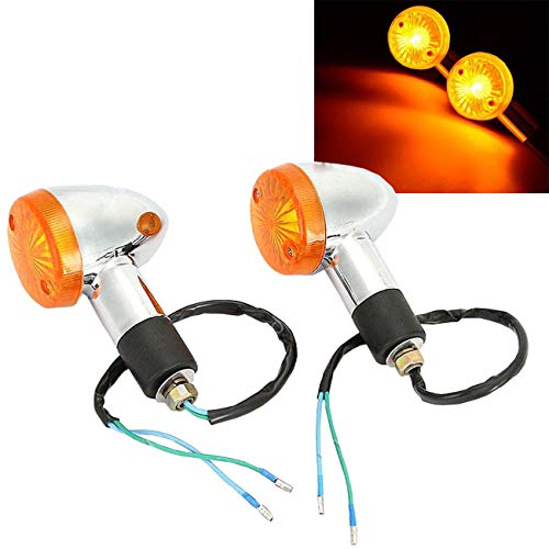 Innoglow Motorcycle Turn Signals Light 2Pcs Universal Panhead Mini Bullet Blinker Indicator Lamps For Aprilia Ducati Harley Kawasaki Suzuki Yamaha #TOP10