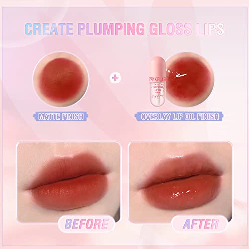 Rosarden Crystal Jelly Moisturizing Lip Oil,Lip gloss Plumping Lip Gloss Makeup Sexy Plump Lip Tinted Lip Plumper Hydrating Polished Lips Oil Lip Glow Oil Lip Care, 1 ml - Image 4