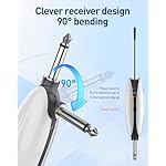 Wireless Microphones,Metal Dual Professional UHF Cordless Dynamic Wireless Microphone System,Rechargeable Microphone Receiver for Karaoke Singing, Wedding, Party, DJ, Speech, Church, Class Use, 240ft - Image 5