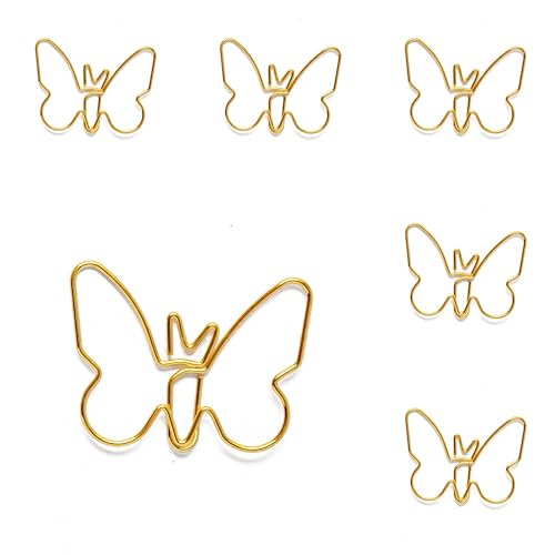 Trombones papillon dorés : lot de 100 pinces à papier créatives pour bureau et scrapbooking