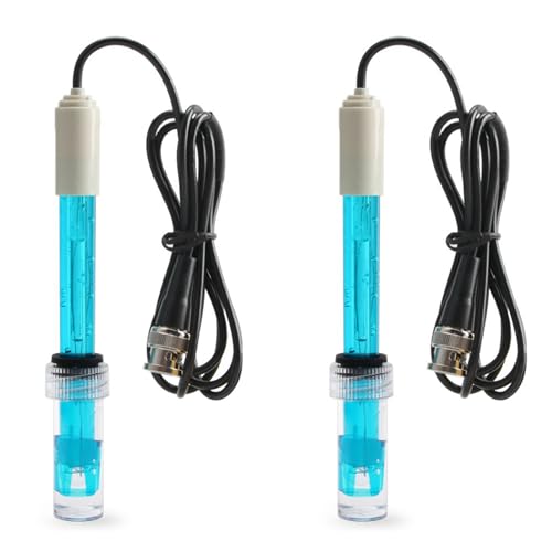 Mokamika 2 x PH electrodo sensor sonda fábrica industrial laboratorio piscina analizador de agua medidor de pH probador de sonda de PH conector BNC