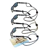 Peeper Keepers Eyeglass Retainer & Sunglass Holder Supercord Adjustable, Assortment(1), 3pk mix