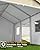 GarveeLife 10 x 20 ft Carport Heavy Duty, Portable Garage with 4 Roll-up Doors, 4 Mesh Windows, 180 g PE Tarps, and 8 x 1.0 mm Poles, for Full-Size Pickups, Bass Boats, and SUVs, Khaki