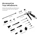 Capri Tools 2-Way Air Blow Gun Ultimate Kit with Nozzles and Rubber Tips, 19-Piece