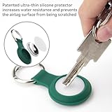 4 Pack For Apple Airtag Holder,Waterproof with Soft Silicone Airtag Keyring Case,Lightweight, Anti-Scratch,Air Tag keychain Holder for Luggage,Keys, Dog Collar etc. - Image 4
