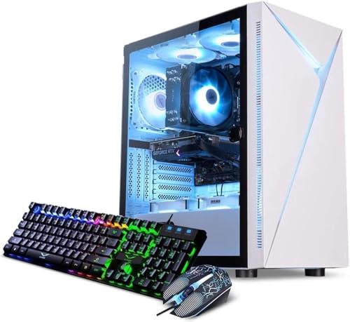 IPASON Gaming Desktop Prebuilt PC Desktop Intel Core i5 13th Gen 13490F (Beat13400F) 16GB DDR4 500G SSD, RTX 3060Ti, 550W Gold PSU, 11AC Wi-Fi, Gaming PC with Free Gaming Keyboard and Mouse