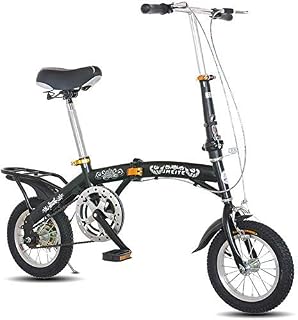L.HPT 14 Inch Folding Bicycle Shifting - Men And Women Shock Absorber Bicycle - Student Car Single Speed Folding Bicycle Bicycle,Red (Color : Red)