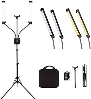 GSKAIWEN 50W Lash Light Lamp,Dimmable 3200-5500K LED Lighting Kit for Makeup Artist Light,Beauty Light Eyebrow Tattoo Lamp Studio Video Photographic Light with Tripod and Bag