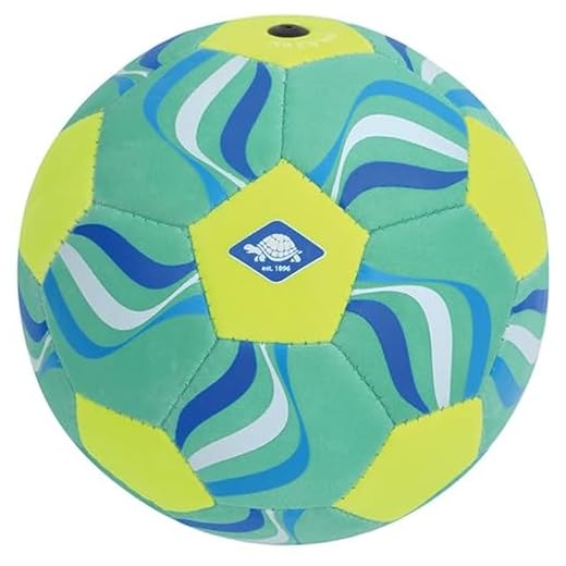 Schildkröt Mini Pelota de Fútbol de Playa de Neopreno, Tamaño 2, Ø 15 cm, Ideal para Manos y Pies de Niños, Superficie Textil Antideslizante, Resistente al Agua Salada, 970344
