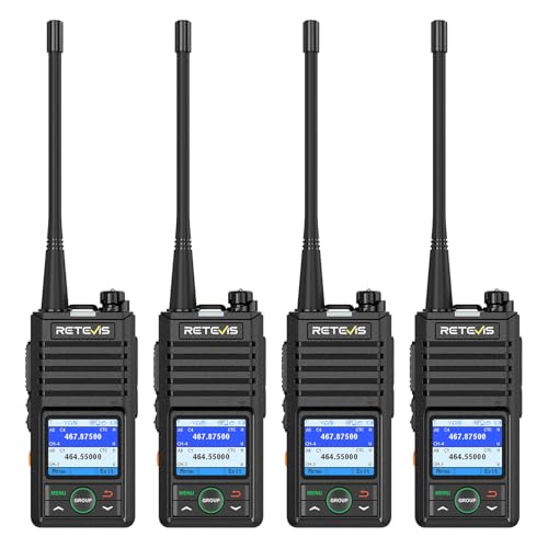 Image of Retevis RB58 Bluetooth Two Way Radios, Commercial Walkie Talkies, 4 Pack