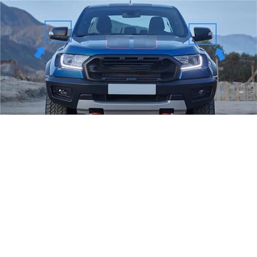 Boîtier couvercle rétroviseur extérieur Ford Ranger carbone 12-22 - 3