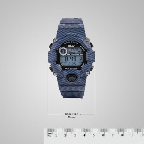 Image of Zoop Digital Watch with Digital Dial & Striped Blue Strap for Boys Kids, from House of Titan - 16051PP06