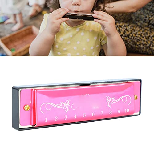 Orgue à Bouche, Aluminium et Acier Inoxydable 10 Trous Harmonica Dur Longue Durée 20 Mélodies pour le Voyage (Rose rouge) - Les Beatles, Paul McCartney, John Lennon, RIngo Starr, George Harrison Orgue à Bouche, Aluminium et Acier Inoxydable 10 Trous Harmonica Dur Longue Durée 20 Mélodies pour le Voyage (Rose rouge) – Image 3
