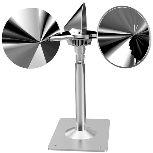 Bird Reflectors Spinning Wind Powered，Bird Scare Reflective Device Keep Bird Pigeon Woodpeckers and Sparrows Away for Outdoor Patio, Yard, Garden, Rooftop and Vegetable Gardens (Single Pack- Silver)