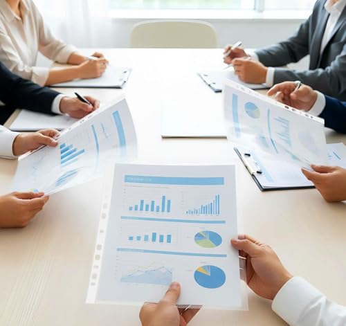 Klarsichthüllen a4 Glasklar Extra Stark - 160µ Prospekthüllen a4 Stabil, 50 Stück Klarsichtfolien Sammel-Taschen zum Schutz von Papier, Akten & Dokumenten Glassichtshüllen din A4