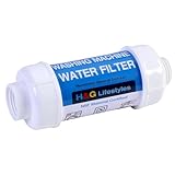 H&G Lifestyles Water Filter for Washing Machine,Water Softener Anti-Scale Water Filtration,with 3/4' GHT Garden Hose Filter, Prevent Scale Build-up,for Water Heater Swamp Cooler,1PACK