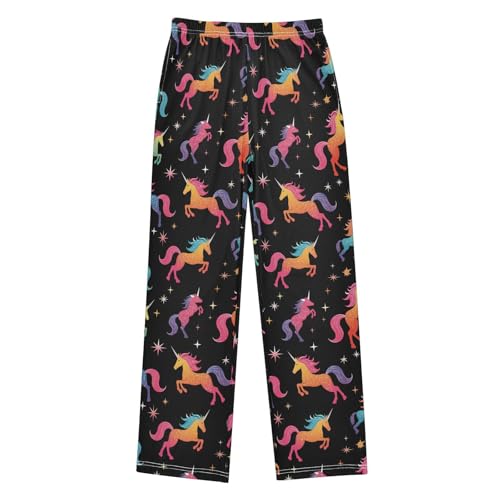 Unicorns Pajama Pants Colorful Pajama Bottoms Soft Sleep Pjs Lounge Pants S2