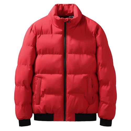 Ymosrh Men's Winter Jacket Lightweight Puffer Jacket Water-Resistant Warm Jackets and Coats Down Jackets, M-2XL2