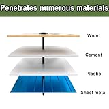 Wavanta 50Pcs Washer Head Wood Screws 6.3 x 75mm, Decking Screw, Black Torx Wood Screws, Heavy Duty Construction Structural Timber Screw, Rust Resistant Coated, with T30 Torx Bit - Image 7