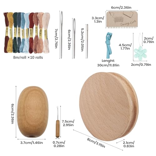 Repara roturas en vaqueros con este kit de zurcido de madera y aguja 6