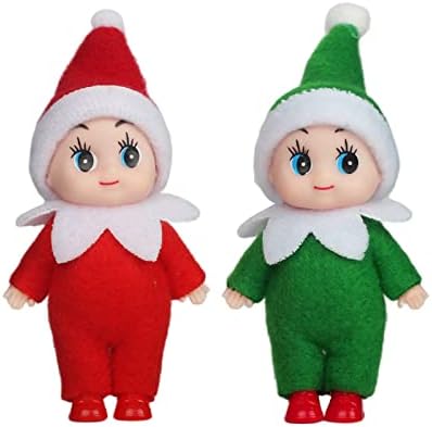 Christmas Baby Elf Doll for Boys&Girls,Christmas Accessory Tiny Baby Elf Doll Christmas Tradition Mini Elf Baby Doll Novelty Toys,Baby Elves Dolls Toy for Kids Xmas New Year Gift Stocking Stuffers