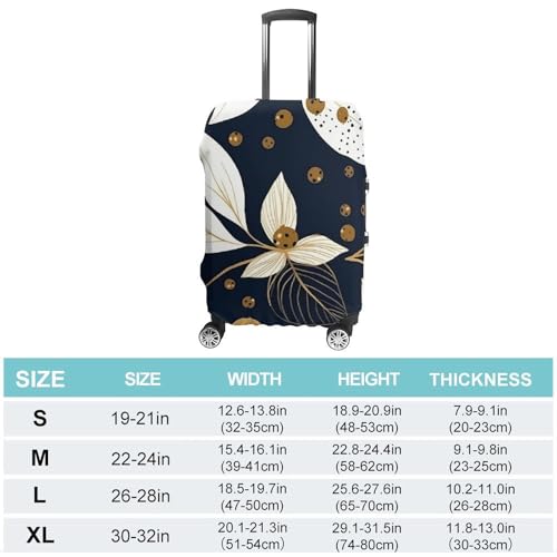 Leaves And Berries Luggage Cover, Washable Elastic Suitcase Cover Protector Fit 18-32 Inch Luggage2