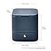 Oirlv Gorgeous Steel-Blue Ring Box Premium Leather Ring Gift Box for Wedding,Proposal Jewelry Storage Case