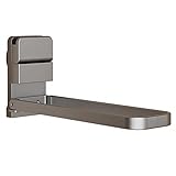 Lvpradior Wandmontierter Faltbarer Handtuchhalter, Faltbarer Aluminium Handtuchhalter Grau Handtuchhalter Badezimmer Wandmontage Handtuchhalter