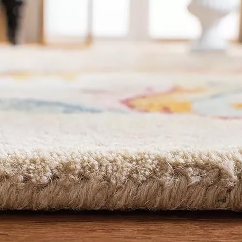 Image of Hand Tufted Premium Rug Premium Wool Carpet for Living Room Bedroom and Hall Size 5x8 Feet Color Multi