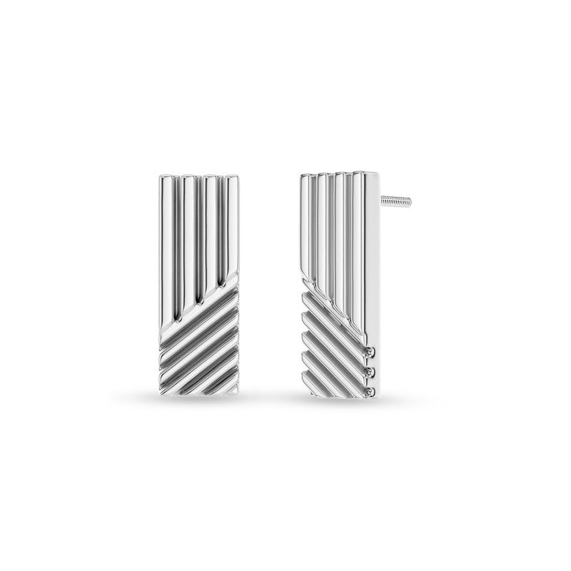 Image of KISNA 9KT / 14KT / 18KT Yellow Gold Millie Linear Earring For Women