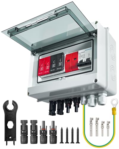 600V Solar DC Combiner Box with Lightning Arrester