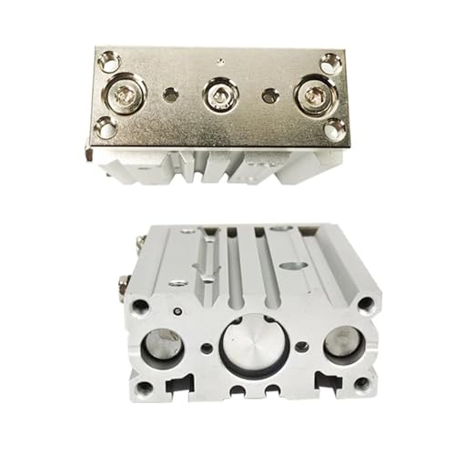 Vérin pneumatique mince MGPM32 trois axes avec trou de tige de guidage 125mm