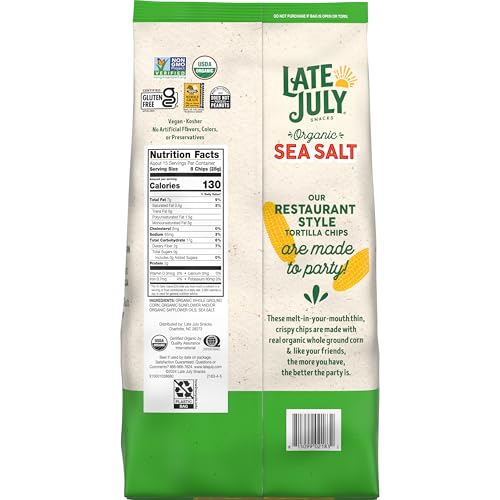 Late July Sea Salt Organic Tortilla Chips, 14.75 Oz Bag - Thumbnail 4