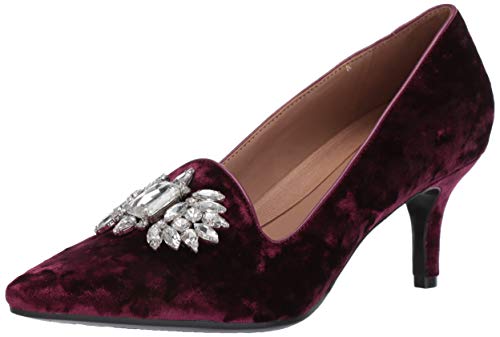 Aerosoles Women's Macrame Pump, Wine Fabric, 8 M US