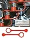 TIKSCIENCE Rubber Blow Off Caps Fit for Ansul R102 Piranha Industrial Kitchen Fire Suppression Nozzles Suppression Vent A Hood Systems Grease Caps Kit, 20 Caps