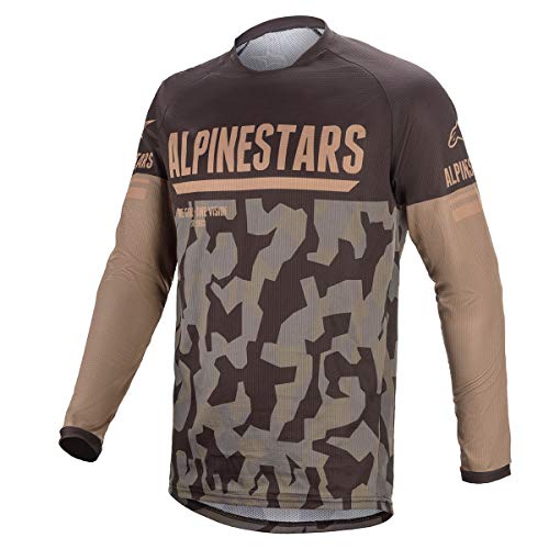 Maillot Alpinestars Venture R Camouflage et Sable pour Enduro et Motocross