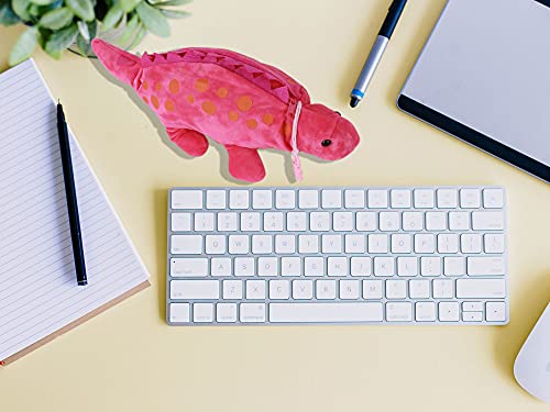 Image of Minache Women Animal Dinosaur Plush Stationery Pouch Pen Pencil Case Ladies Cosmetic Bag
