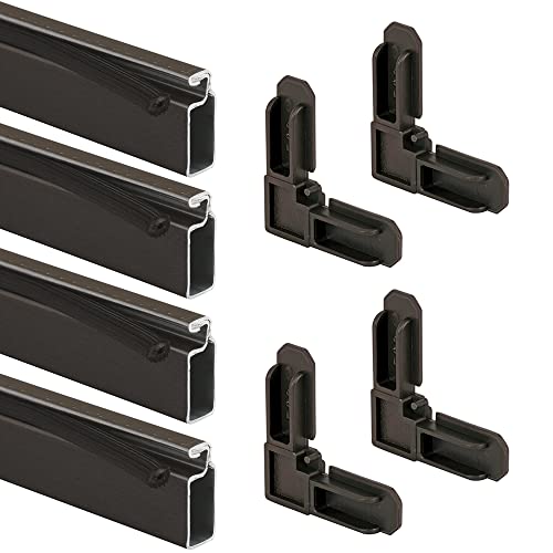 Prime-Line PL 7806 Aluminum Screen Frame Kit, 5/16 inch x 3/4 inch x 36 inch, Bronze, Set of 1