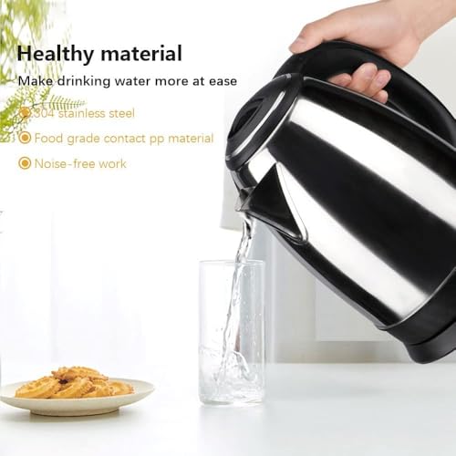 Image of Electric 1500W 1.8L Extra-Large Capacity | Stainless Steel Body with Cool Touch Exterior | Automatic Shut-Off & Boil Dry Protection (KETTLE AND BOTTLE)