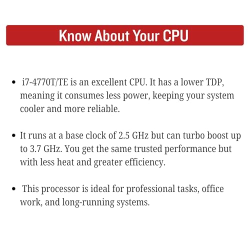 Image of Core i7-4770T /TE 4th Gen Upto 3.70 GHZ Combo Kit with H81 Motherboard, 8GB DDR3 1600MHz RAM, CPU Fan, Pre-Assembled, 1 Year Warranty