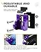 Xprite Aluminum Purple Hood Latches with U.S. Flag, Adjustable Hood Latch Catches Kit Compatible with Jeep Wrangler JK JKU 2007-2018 & Jeep Wrangler JL JLU 2018-2021 Gladiator JT
